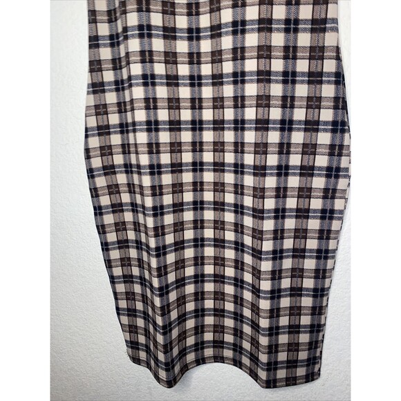 new womens shirt dress Plaid career school preppy clueless academia fairygoth M - Picture 5 of 10